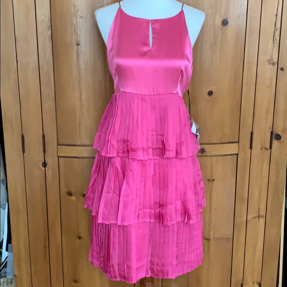 Sugar Lips Atelier pink cocktail dress, size M NWT